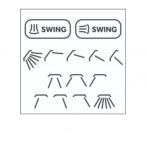 Simbolo Swing condizionatore - Haier