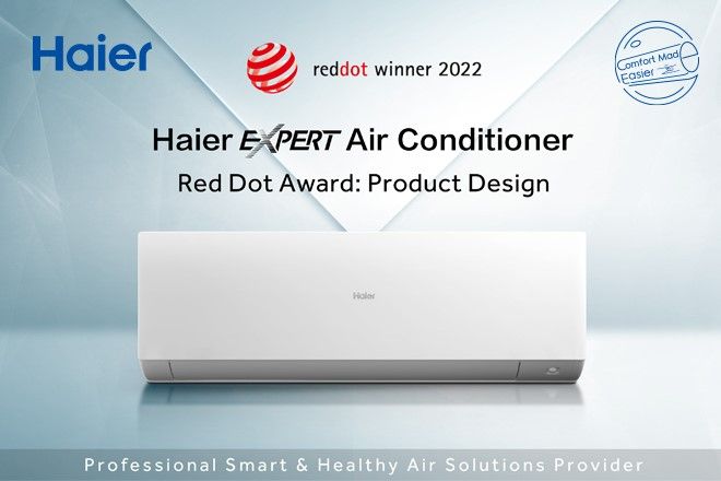 climatizzatore Haier Expert, vincitore Red Dot Product Award Design 2022
